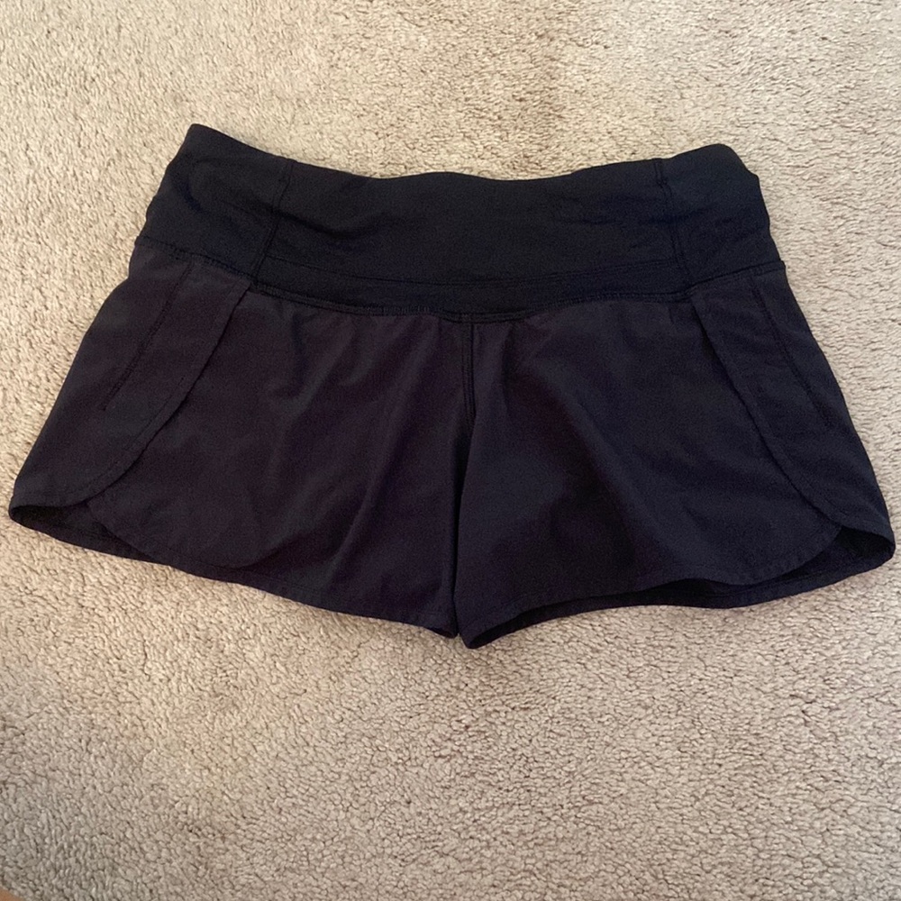 Black lululemon shorts